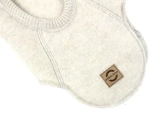 Mikk-line melange offwhite elefanthue merinould med pom pom\'er